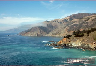 The California coastline just outside of Big Sur