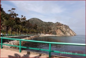 View of Descanso Beach from Avalon Harbor