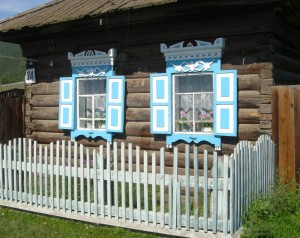 Beautiful Window Shutters on Siberian Village Home