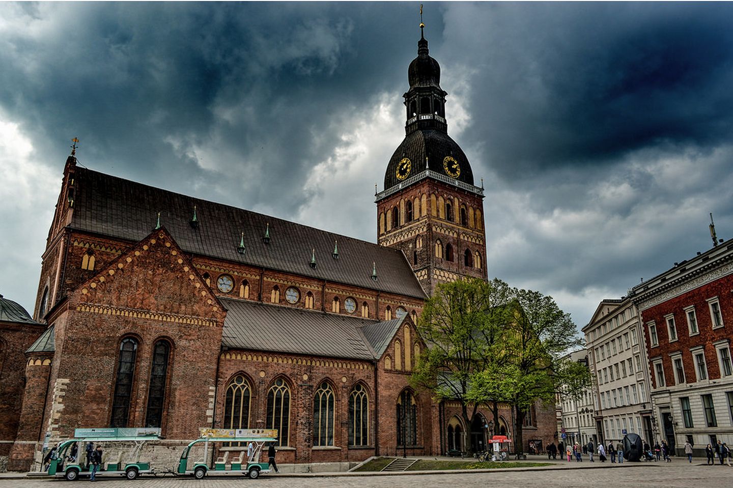 Old Rigas Central Square in Latvia