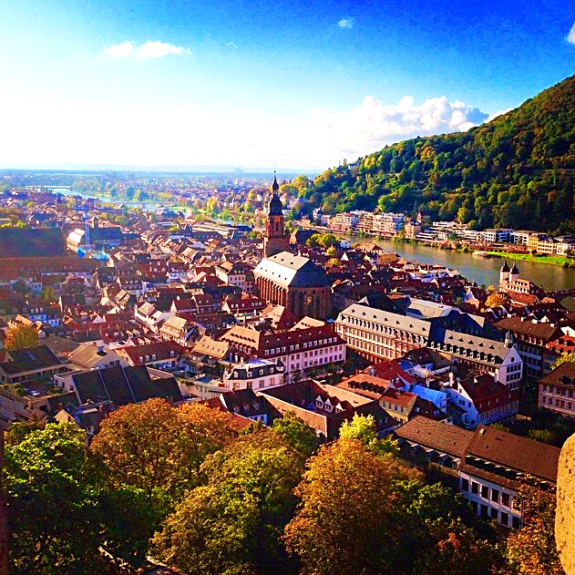 View from Heidelberg Castle in Germany