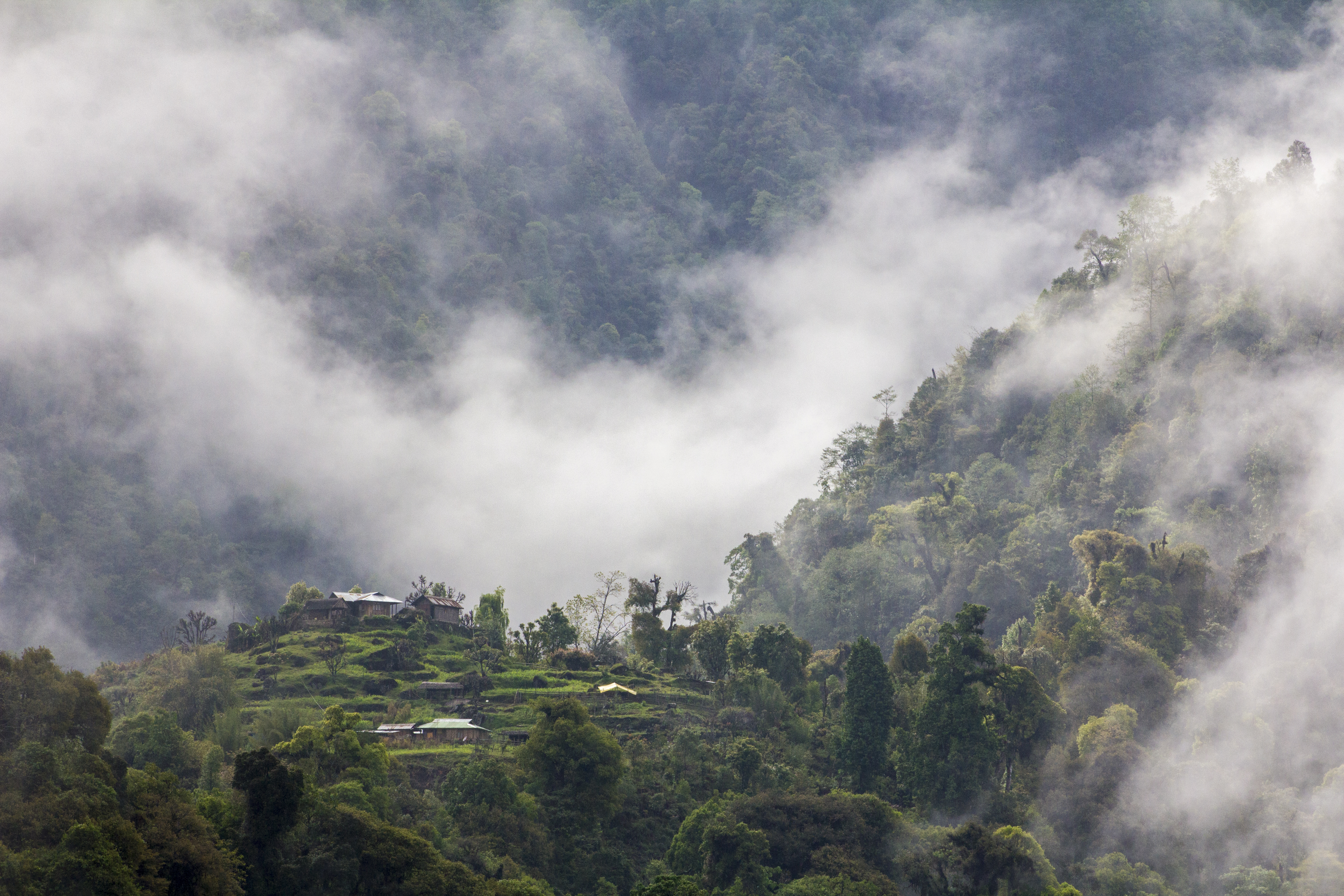 The Village Amidst the Clouds in India