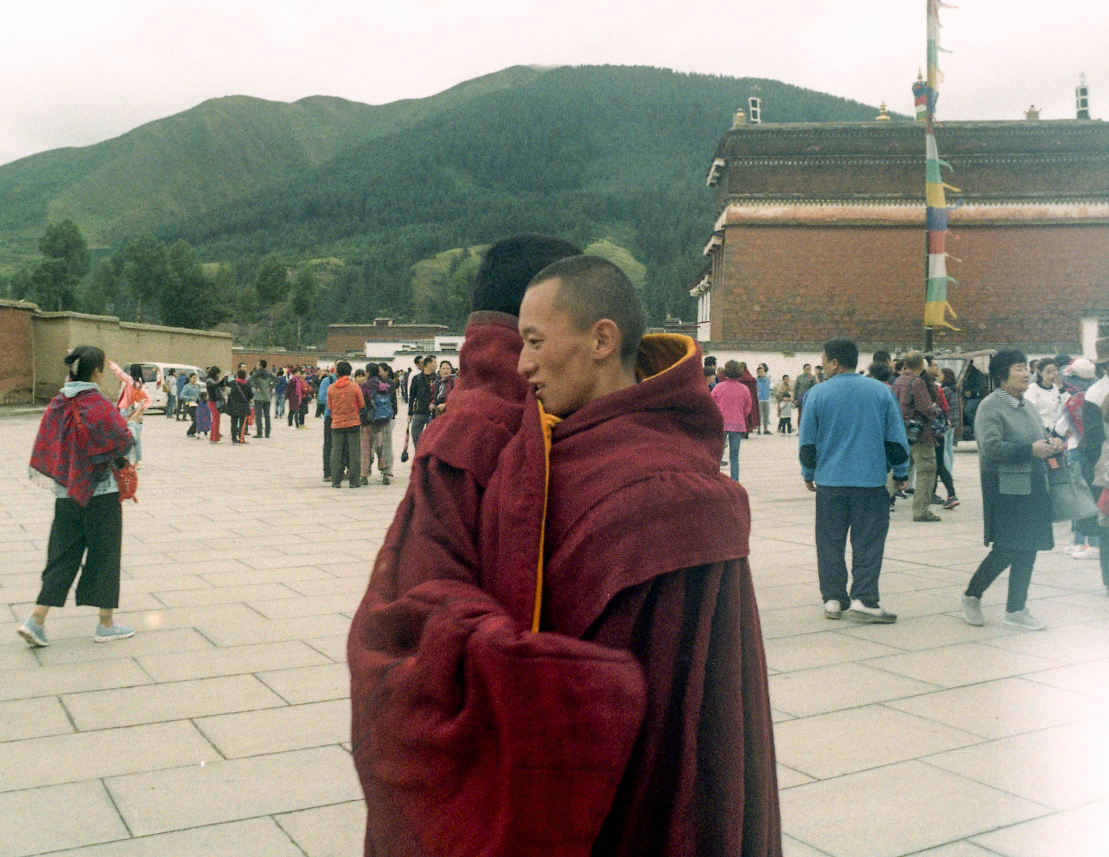 Monk break in China