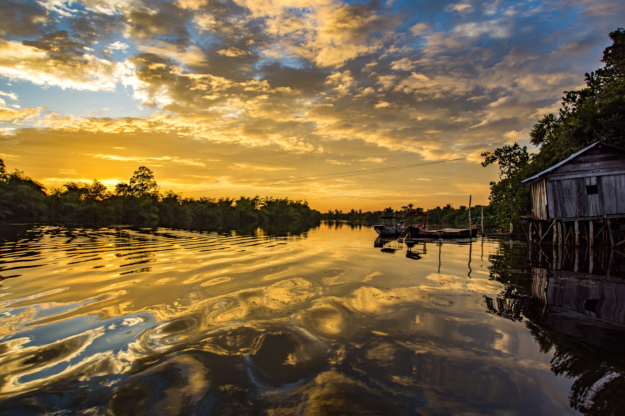 Sunset at Chi Phat Cambodia