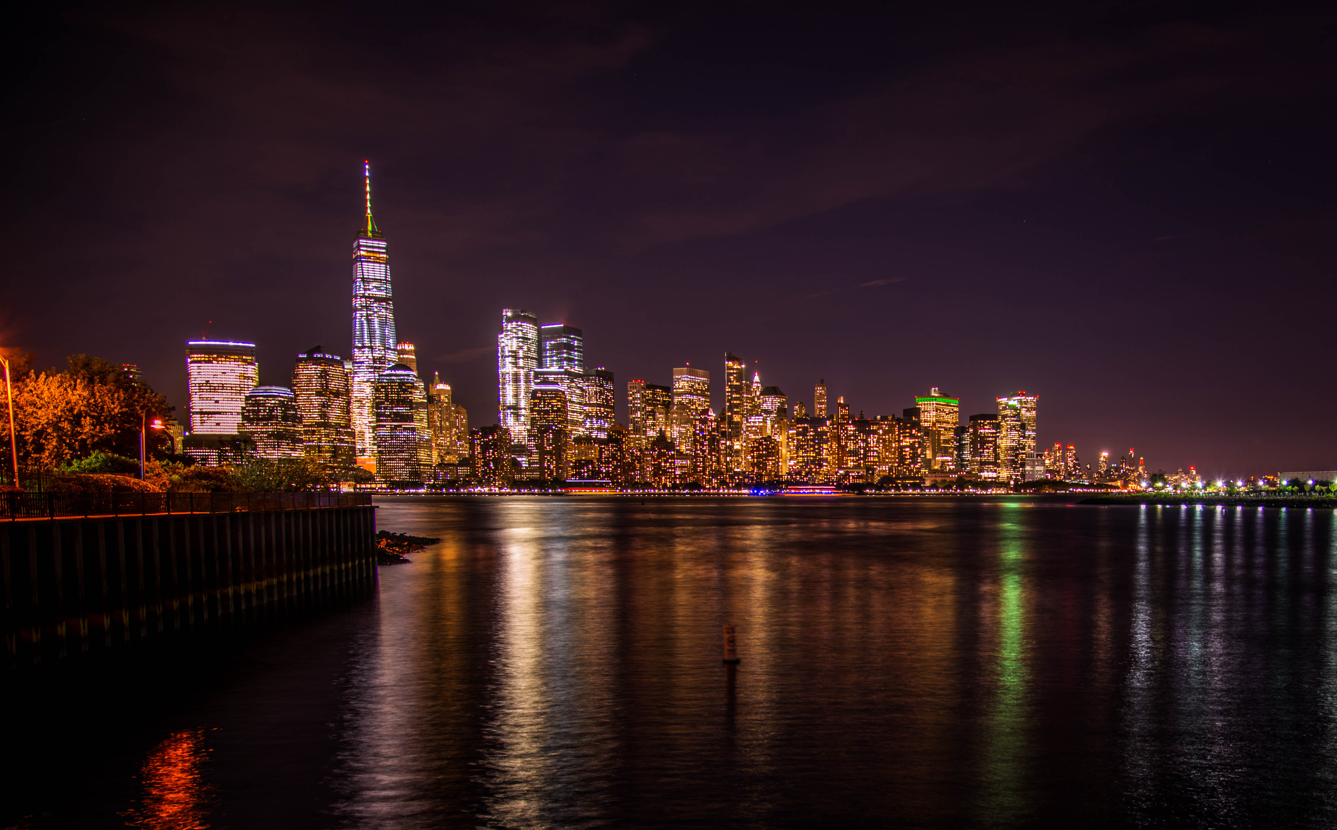 New York from across the Hudson.