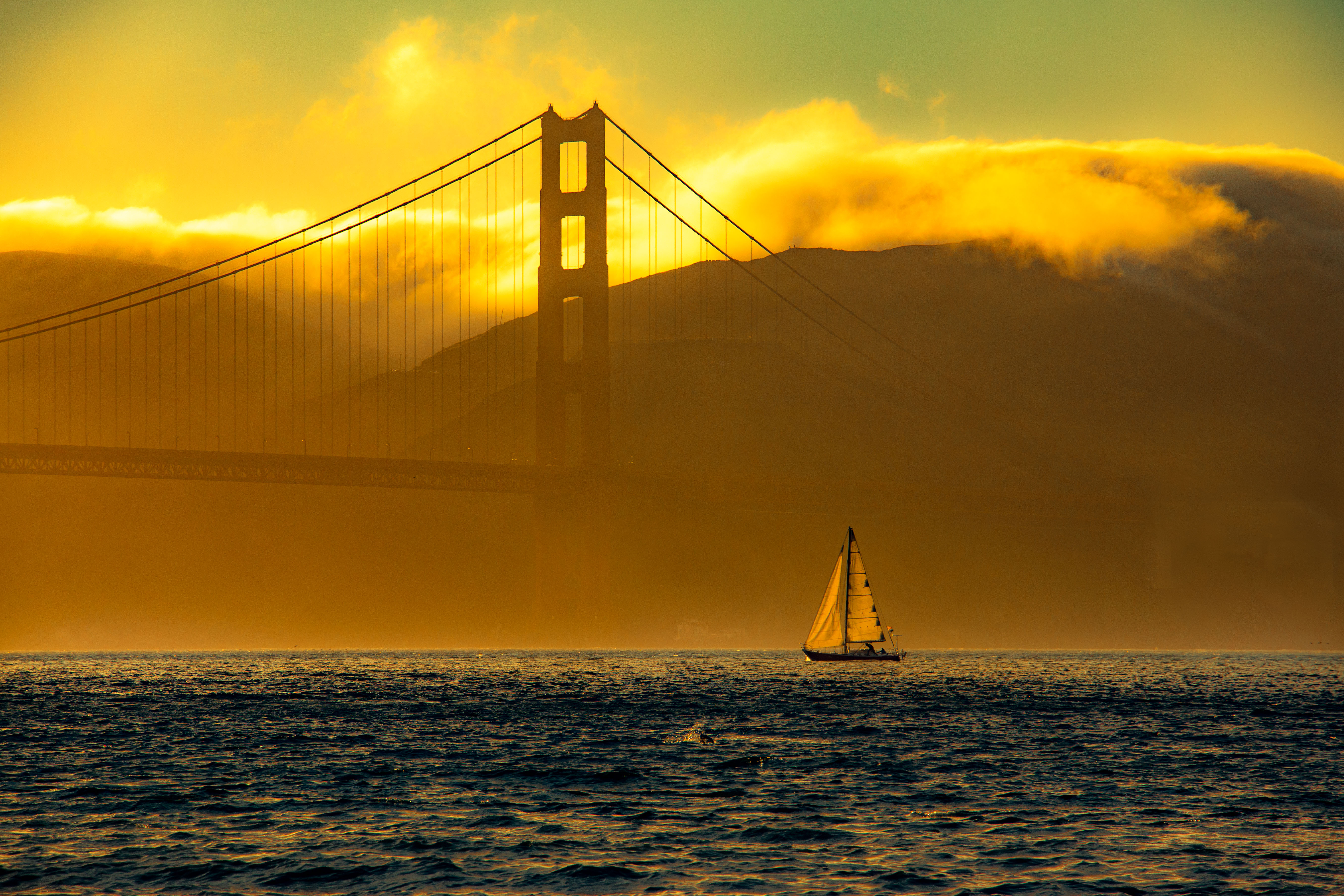 Golden Sunset at the Golden Gate