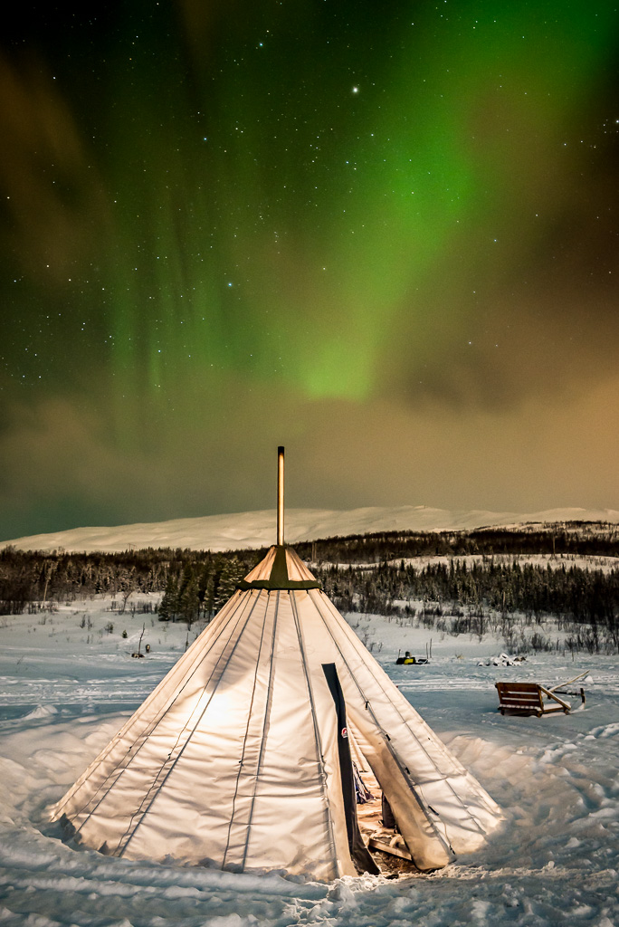 Lavvu Lights in Norway