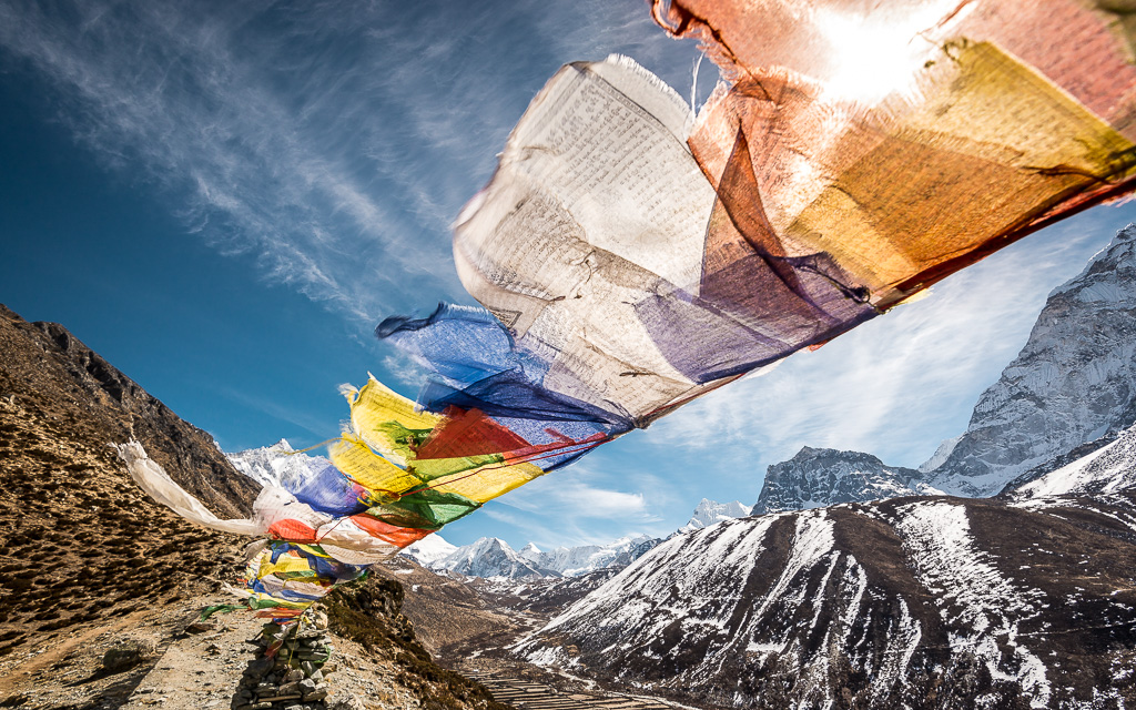 Prayers in the Wind in Nepal