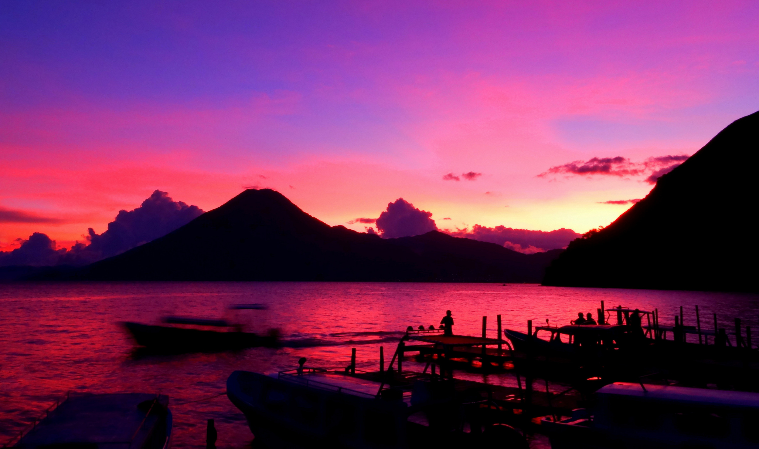 Race against sunset at Lake Atitlan – Guatemala