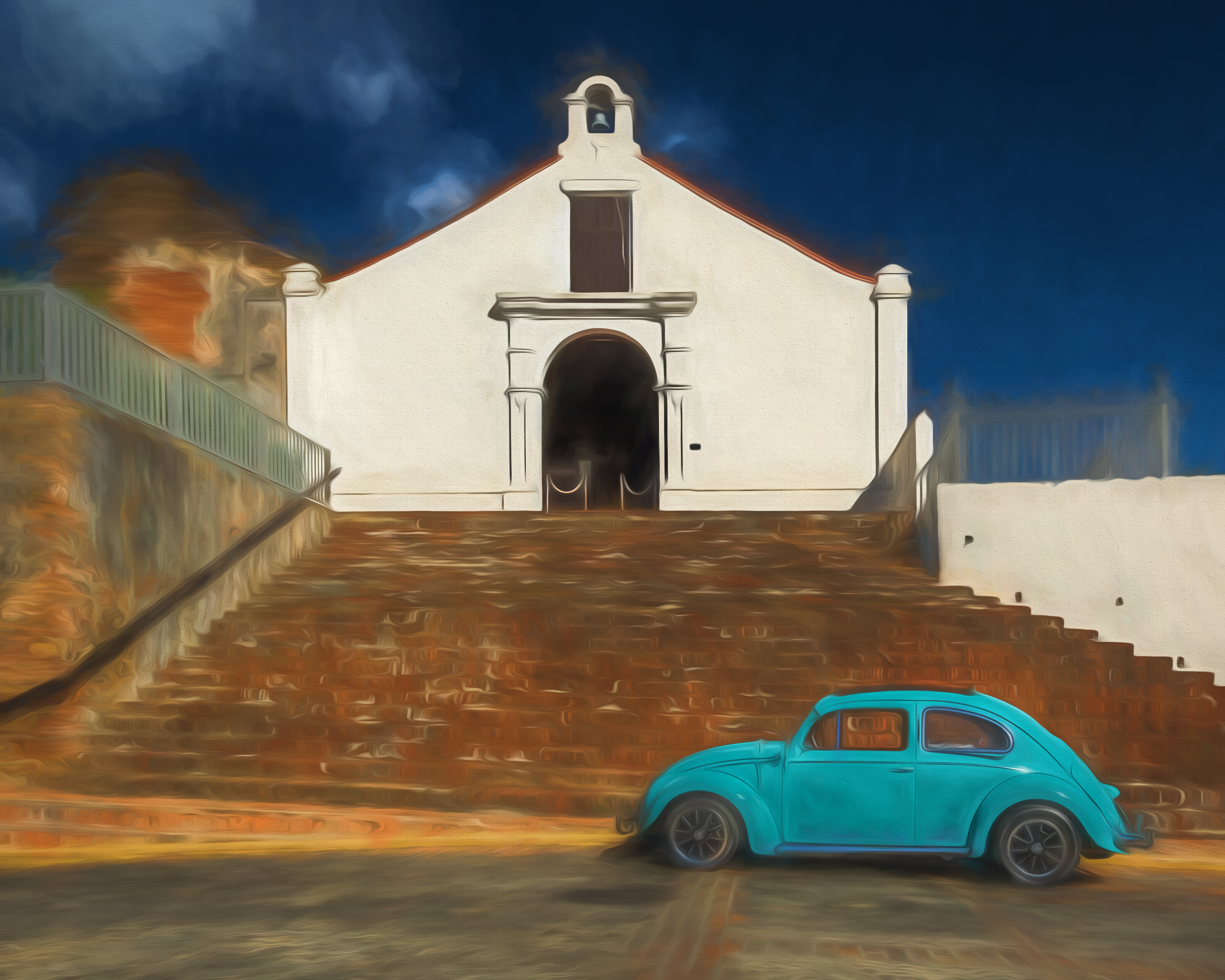 VW bug in San San Germán, Puerto Rico